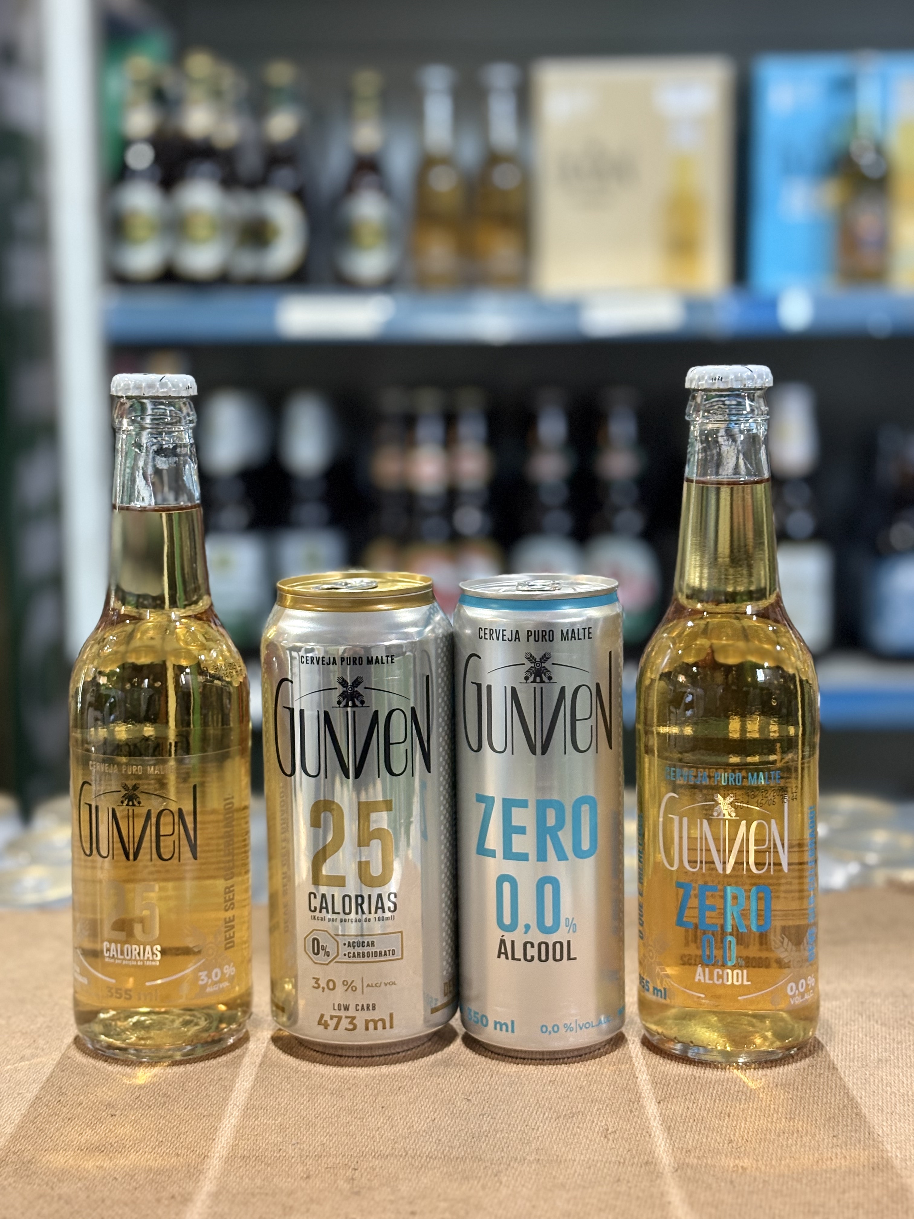 Linha de cervejas Gunnen
